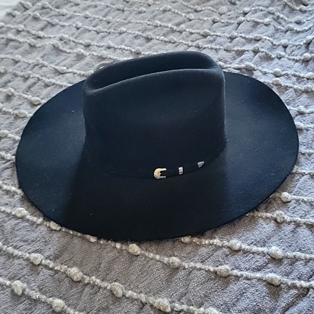 Tony Lama 7.5 black wool cowboy hat